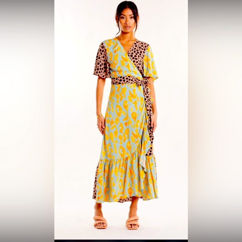 Never Fully Dressed Versatile Animal Print Wrap Dress